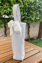 Load image into Gallery viewer, Beach Stripe Wine Tote
