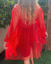 Load image into Gallery viewer, Sheer Berry Cover Up