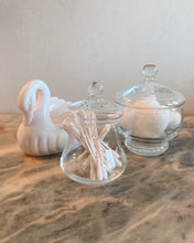 Load image into Gallery viewer, Flower Etched Glass Creamer with Lid