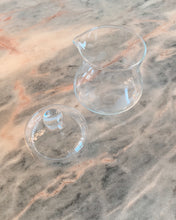 Load image into Gallery viewer, Flower Etched Glass Creamer with Lid