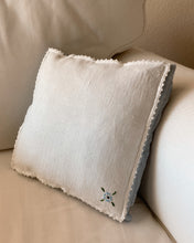 Load image into Gallery viewer, Blue Flower Doily Pillow Sham
