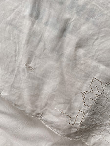 White Embroidered Hanky