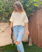 Load image into Gallery viewer, Cream Short Sweater