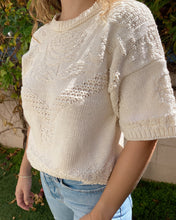 Load image into Gallery viewer, Cream Short Sweater