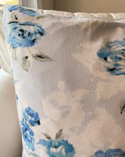Load image into Gallery viewer, Large Blue Floral Pillows