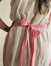 Load image into Gallery viewer, Pink Gingham Half Apron