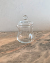 Load image into Gallery viewer, Flower Etched Glass Creamer with Lid