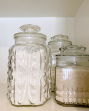 Load image into Gallery viewer, Three Piece Glass Canister Set