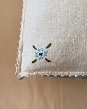 Load image into Gallery viewer, Blue Flower Doily Pillow Sham