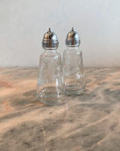 Load image into Gallery viewer, Etched Glass Salt + Pepper Shakers