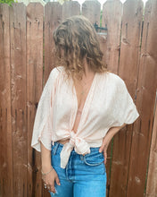 Load image into Gallery viewer, Blushing Silk Robe Top