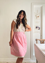 Load image into Gallery viewer, Pink Gingham Half Apron