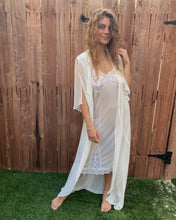 Load image into Gallery viewer, White Rose Robe