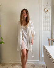Load image into Gallery viewer, White Silky Beaded Set