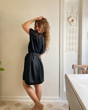 Load image into Gallery viewer, Silk Lace Black Robe