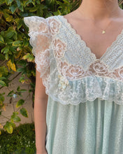 Load image into Gallery viewer, Mint Lace and Flowers Dior Gown