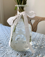 Load image into Gallery viewer, Glass Rose Etched Vase