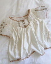 Load image into Gallery viewer, Rose Puff Sleeve Top
