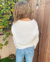 Load image into Gallery viewer, White Knitted Cardigan