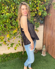 Load image into Gallery viewer, Black Rosebud Tank
