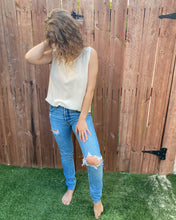 Load image into Gallery viewer, Cream Simple Tank