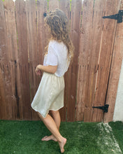 Load image into Gallery viewer, Tiny Daisy Cream Slip Skirt