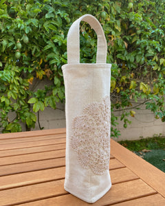 Lace Flower Wine Tote