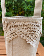 Load image into Gallery viewer, Tea Stained Wine Tote