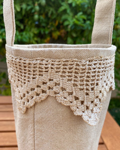Tea Stained Wine Tote