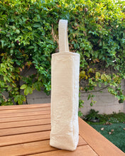 Load image into Gallery viewer, Cream Flower Wine Tote