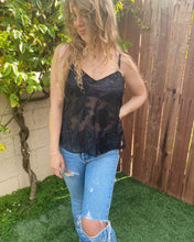 Load image into Gallery viewer, Sheer Black Tank