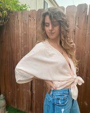 Load image into Gallery viewer, Blushing Silk Robe Top