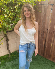Load image into Gallery viewer, Cream Silky Tank