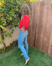 Load image into Gallery viewer, Red Short Sleeved Sweater