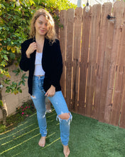Load image into Gallery viewer, Black Velvet Jacket