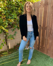Load image into Gallery viewer, Black Velvet Jacket