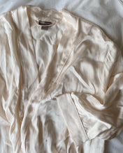 Load image into Gallery viewer, Cream Silk Robe + Slip Set