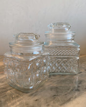 Load image into Gallery viewer, Two Piece Mini Glass Canister Set