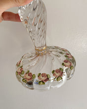 Load image into Gallery viewer, Glass Rose Candle Stick Holder