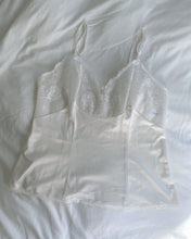 Load image into Gallery viewer, White Tulip Lace Tank