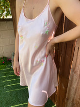 Load image into Gallery viewer, Embroidered Flower Slip Dress