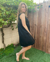 Load image into Gallery viewer, Black Bow Mini Dress