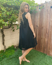 Load image into Gallery viewer, Black Bow Mini Dress