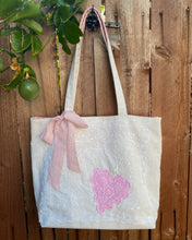 Load image into Gallery viewer, Bright Pink Heart Market Bag