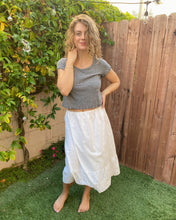 Load image into Gallery viewer, White Cotton Lace Skirt