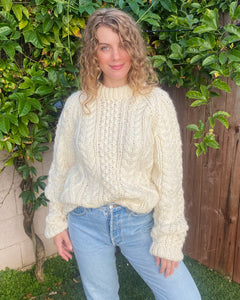 Hand Knit Fisherman Sweater