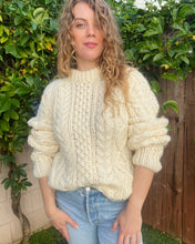 Load image into Gallery viewer, Hand Knit Fisherman Sweater
