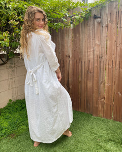 Baby's Breath Eyelet Robe