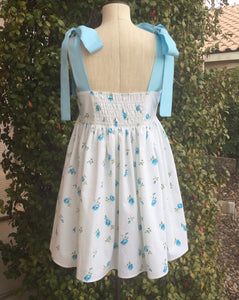 Sheetshow Dress - Blue Rose