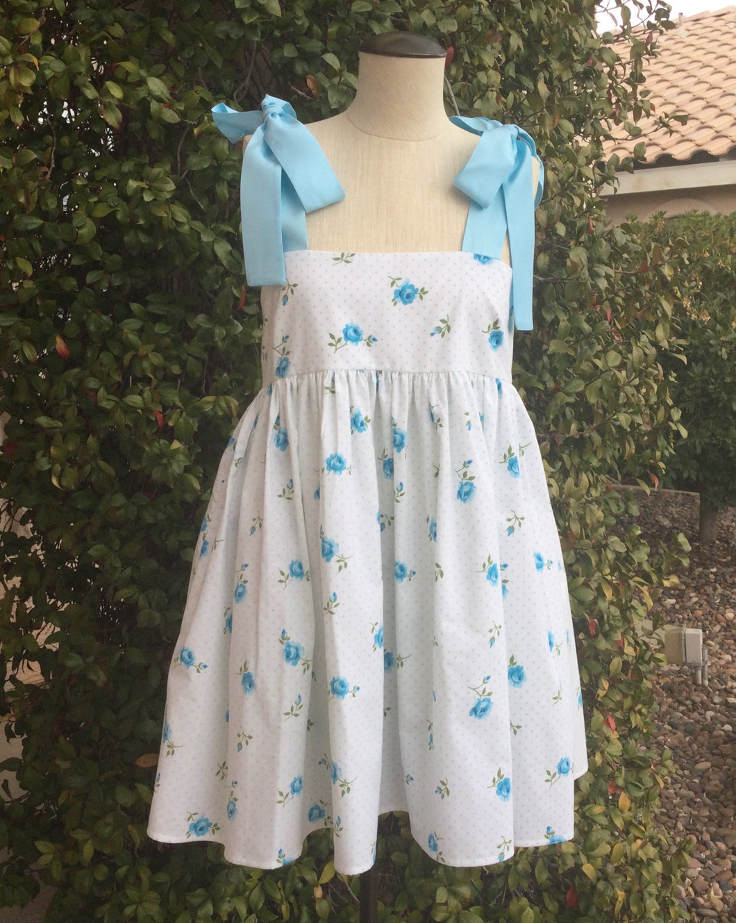 Sheetshow Dress - Blue Rose